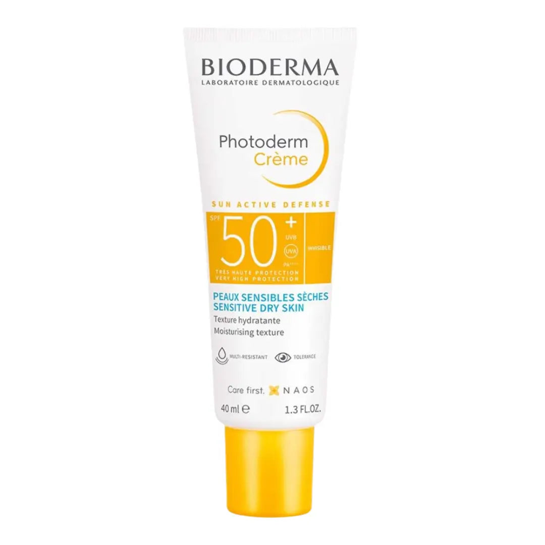 Front of the tube of Bioderma Photoderm Cream (Original) SPF 50+ 40 ml