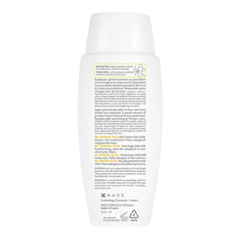 <tc>Bioderma</tc> fotoderm minerale vloeistof SPF 50+ 75 g