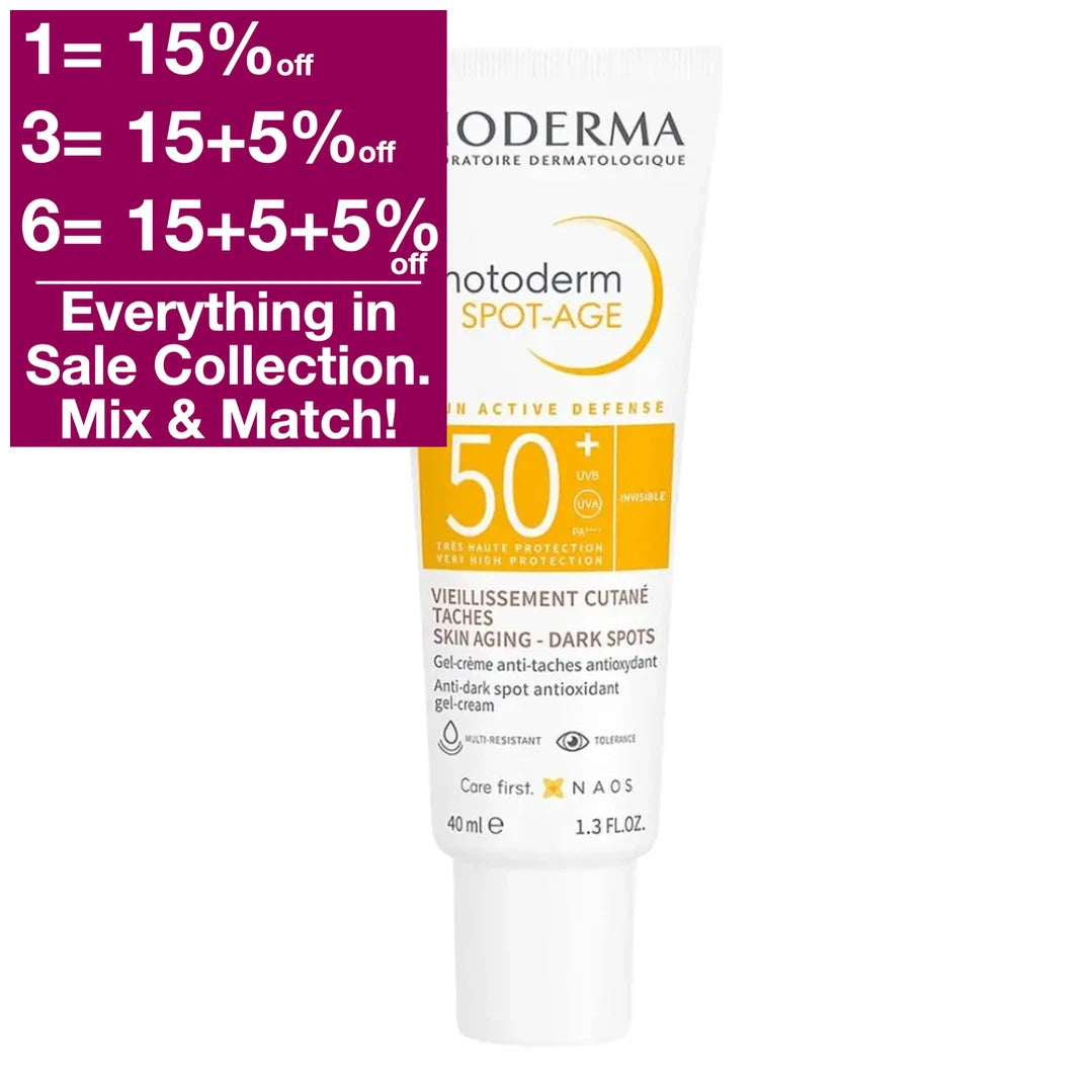 Front of the Bioderma Photoderm SPOT-AGE SPF 50+ 40 ml tube