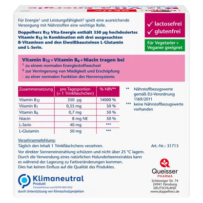 nutritional table on the back of the package