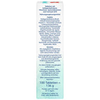 Package side with ingredients list