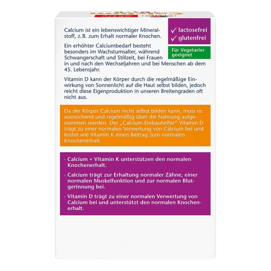 Product description on the back of the package