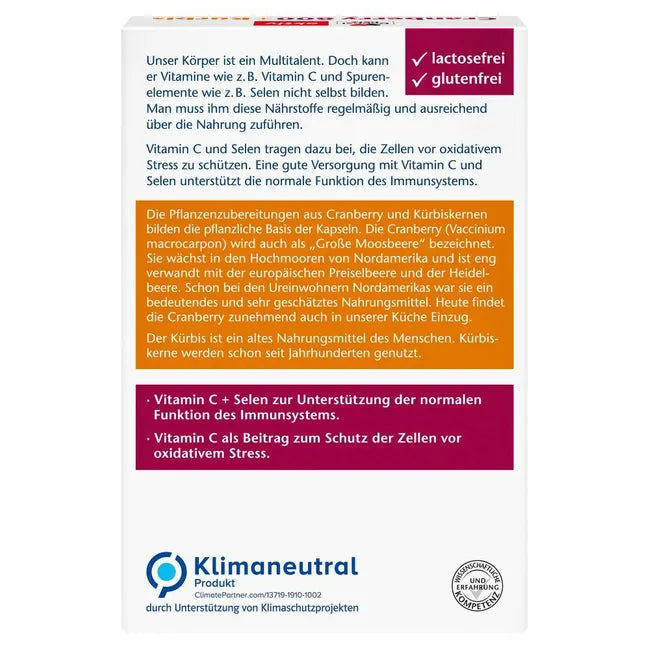 Description on the back of the package