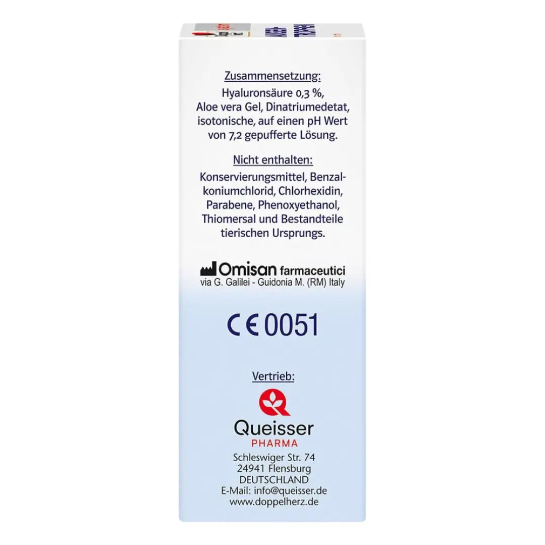 Colírio doppelherz hyaluron 0,3% + aloe vera 10 ml