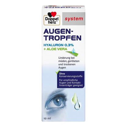 Doppelherz Eye Drops Hyaluron 0.3% + Aloe Vera 10 ml