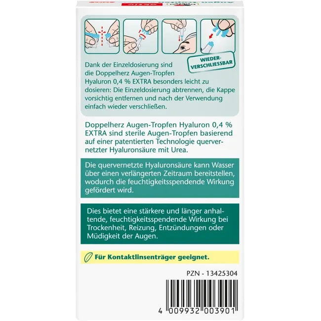 Product description on the back of the package