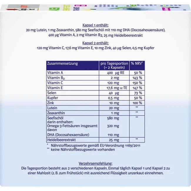 Nutritional table - close up photo