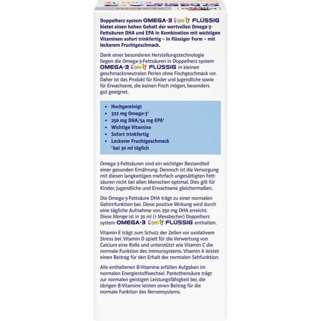 Product description on the back of the package