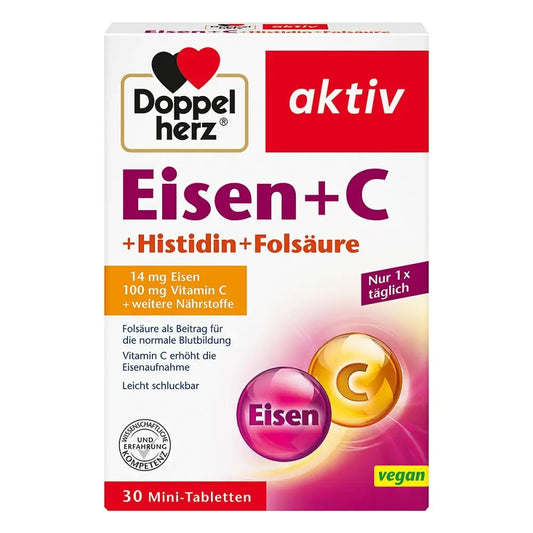 Doppelherz Iron + C. Histidine. Folic Acid Tablets 30 tab