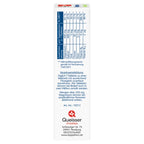 Side of the package showing the table of nutritional values