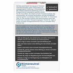 Product description on the back of the package