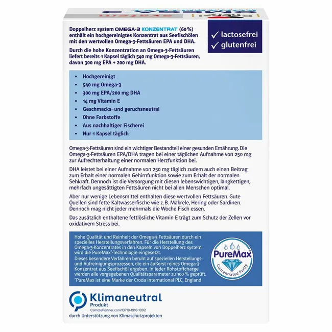 Product description on the back of the package