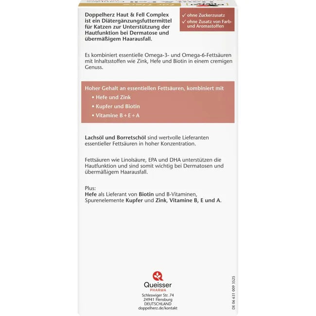 Back of the package with the product description and information about the ingredients