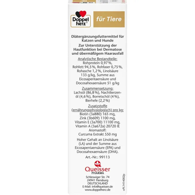 Ingredients list on the other side of the package