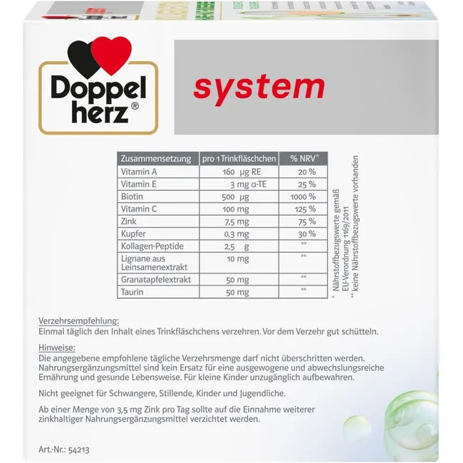 Side of the package showing the nutrients table and the consumption recommendation.