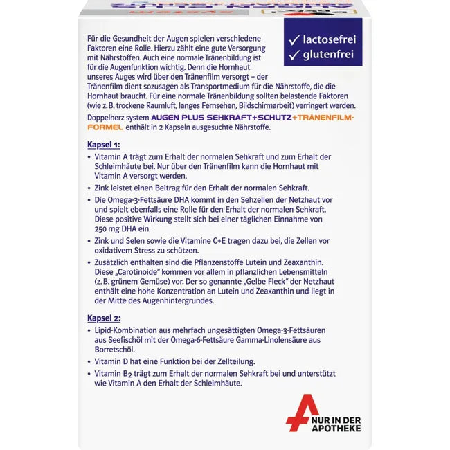 Product description detailing the functions of the 2 capsules