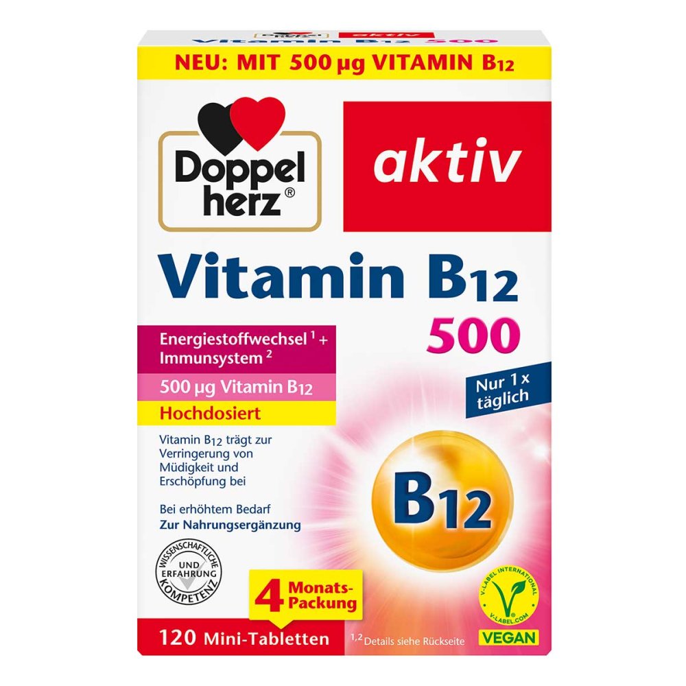 <tc>Doppelherz</tc> Vitamin B12 minitabletter 120 stk