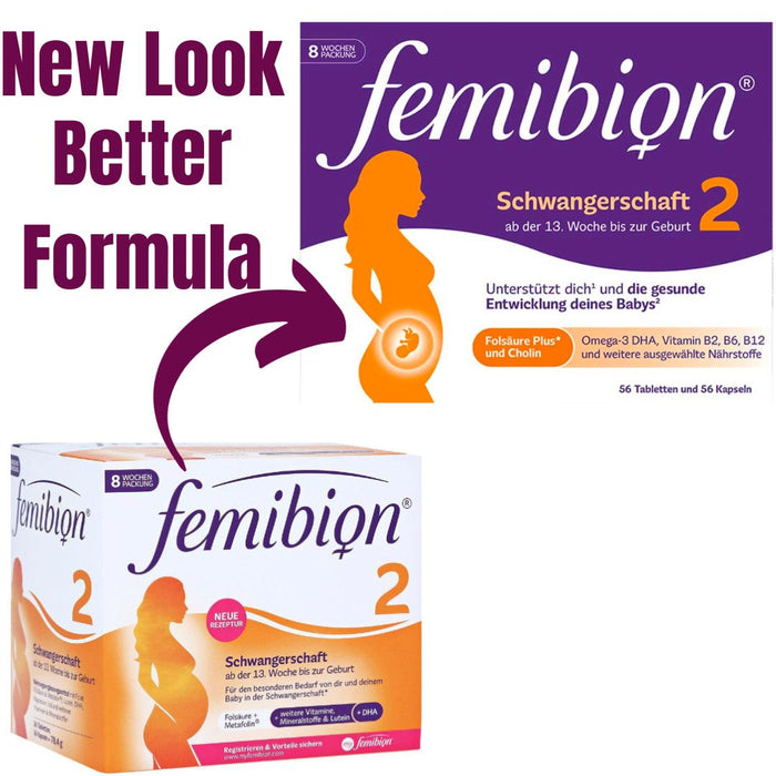 Femibion 2 Pregnancy 2 x 84 capsules (12 weeks usage)