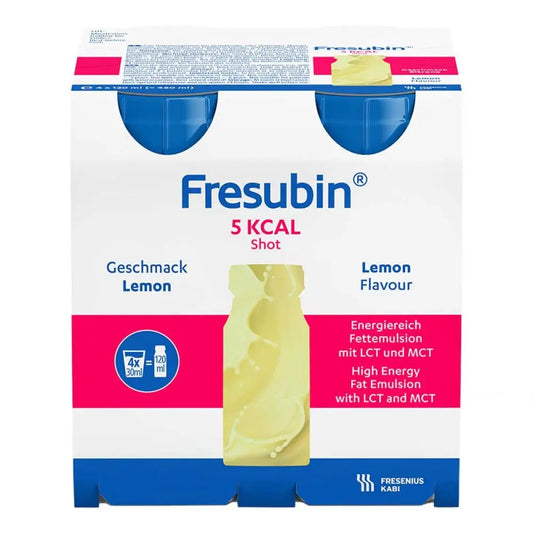 New carton package of Fresubin 5 KCAL Shot Lemon