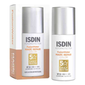 ISDIN FusionWater Magic Repair Color sunscreen bottles and packaging on a white background