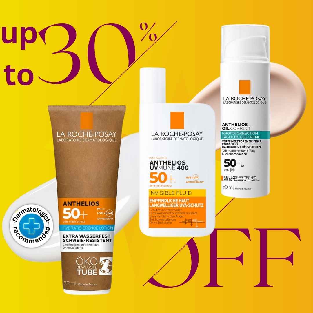 La Roche Posay Anthelois full sunscreen collection at vicnic.com, perfect for all different types of skin and also sensitive skin