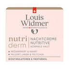 Louis Widmer nutriderm night cream nutritive packaging on a white background