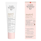 Louis Widmer Nutri Derm cream tube and packaging on a white background
