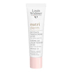 Louis Widmer nutriderm cream tube on a white background