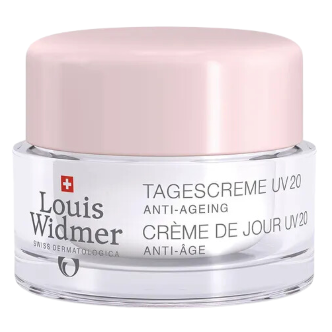 Jar of Louis Widmer Day Cream UV 20 without perfume