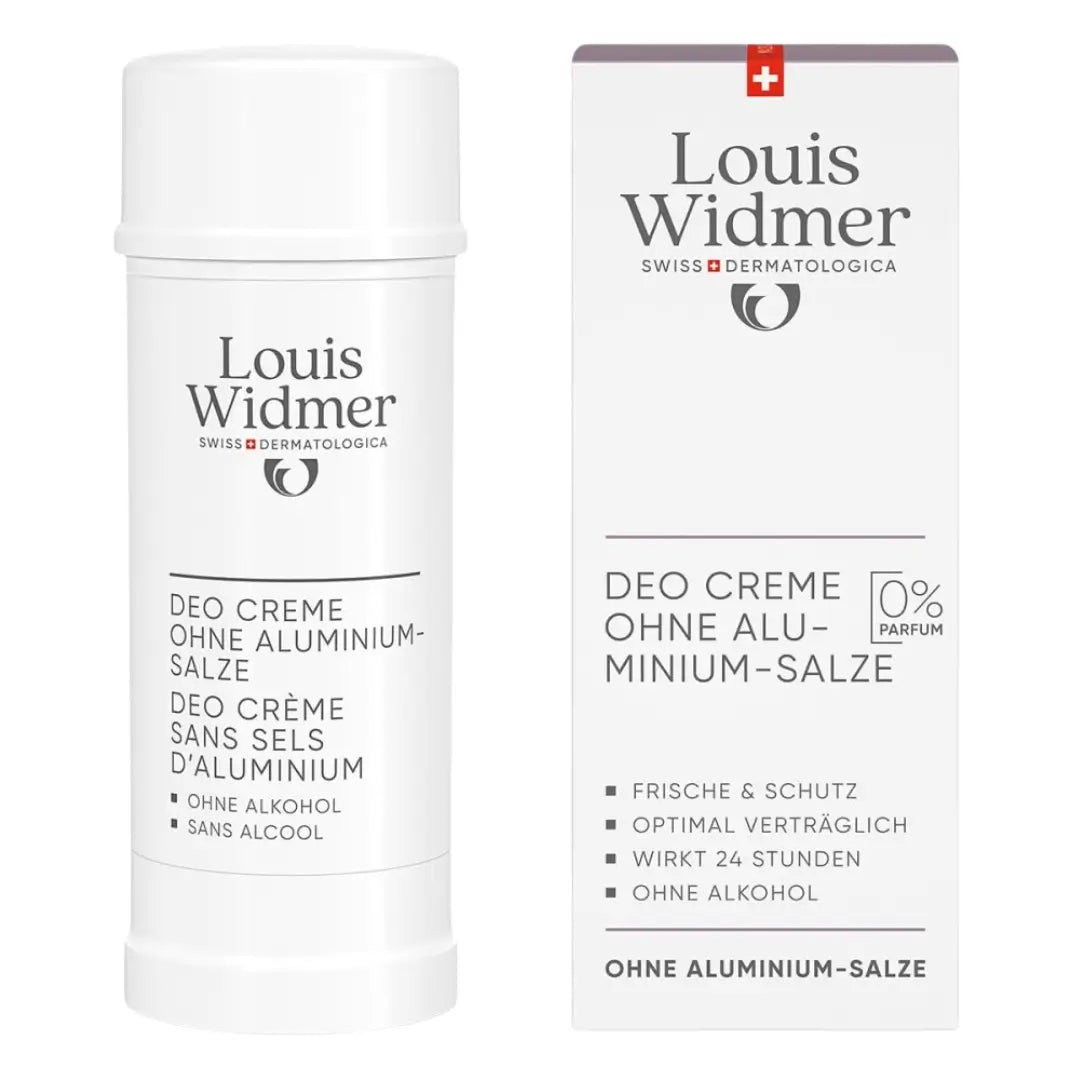 Louis Widmer Deodorant Cream aluminium zouten gratis ongeparfumeerd 40 ml