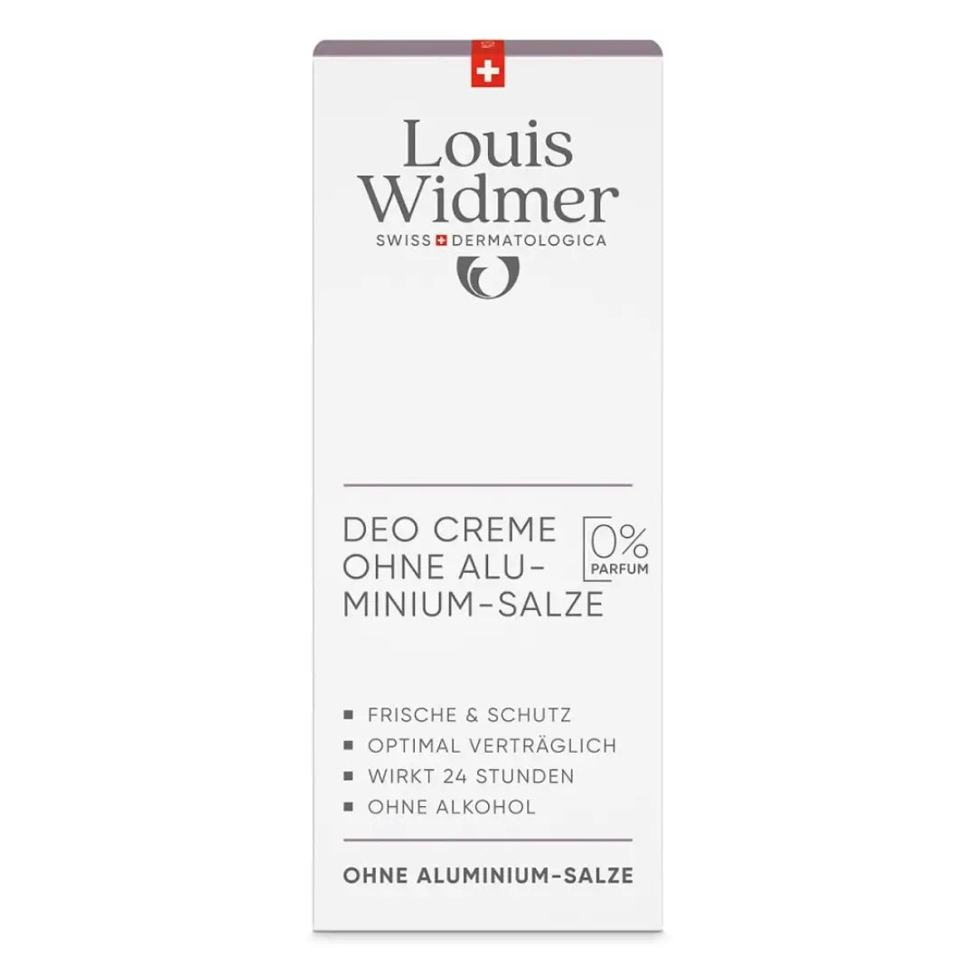 Louis Widmer Deodorant Cream aluminium zouten gratis ongeparfumeerd 40 ml