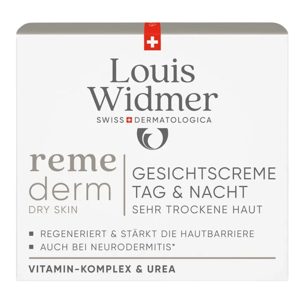 Crema per il viso di Louis Widmer Remederm leggermente profumato 50 ml