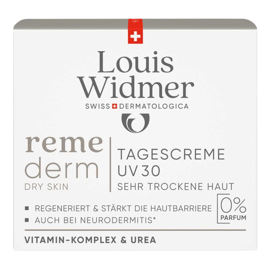 Louis Widmer Remederm Dry Skin Face Cream UV 30 Unscented 50 ml