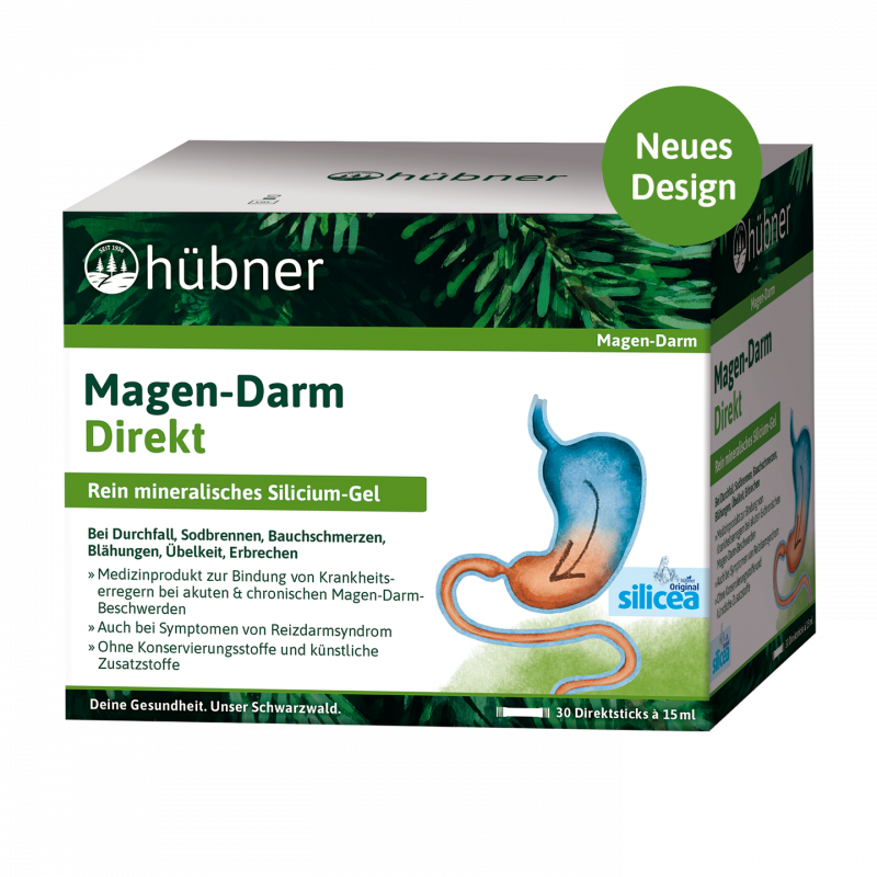 Hübner Original Silicea الجهاز الهضمي المباشر 30 كيسًا