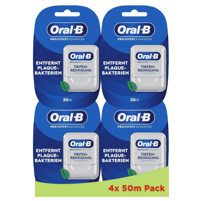 Oral-B Pro-Expert Advanced Waxed Toothband 4 x 50 m Pack
