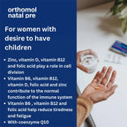 Orthomol Pre is a supplement for women who want to have a baby