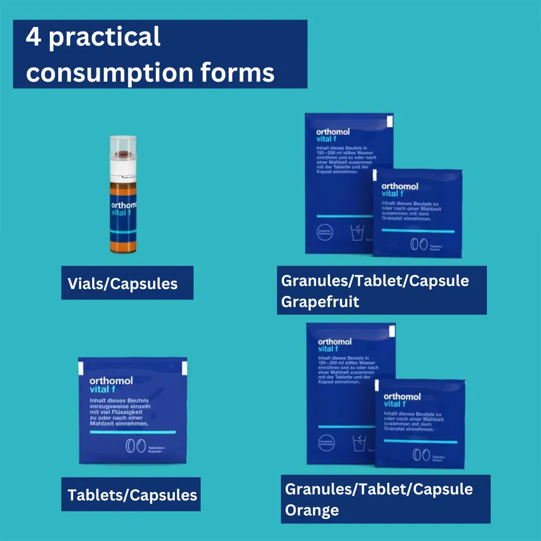 <tc>Orthomol</tc> vitale f korrels/tab/cap grapefruit - voor vrouwen - 30 dagen