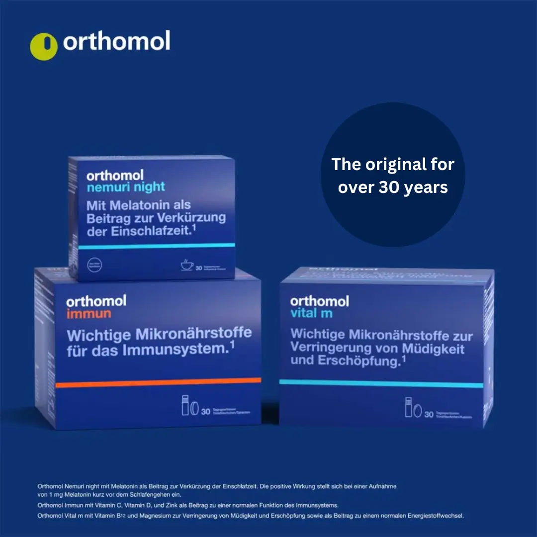 <tc>Orthomol</tc> مكمل فيتال إف بنكهة الجريب فروت لتعزيز حيوية المرأة لمدة 30 يومًا