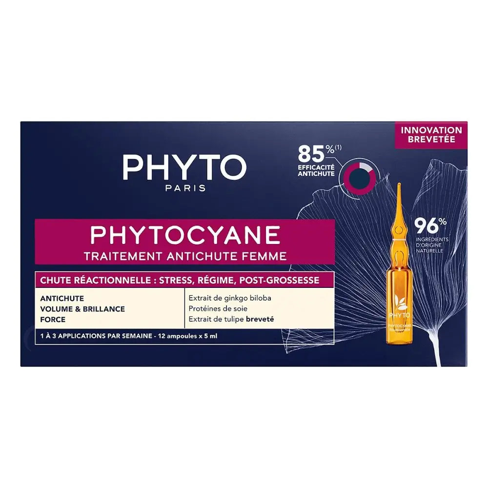 Phyto Phytocyane Reactional Anti-Hair Loss Treatment for Women 12 x 5 ml