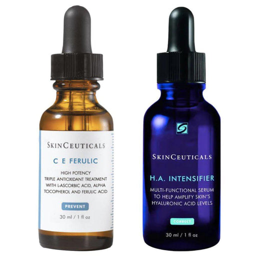SkinCeuticals C E Ferulic Serum 30ml + Skinceuticals H.A. Intensifier 30ml Combo-Set - Powerful Skincare Duo for Enhanced Results