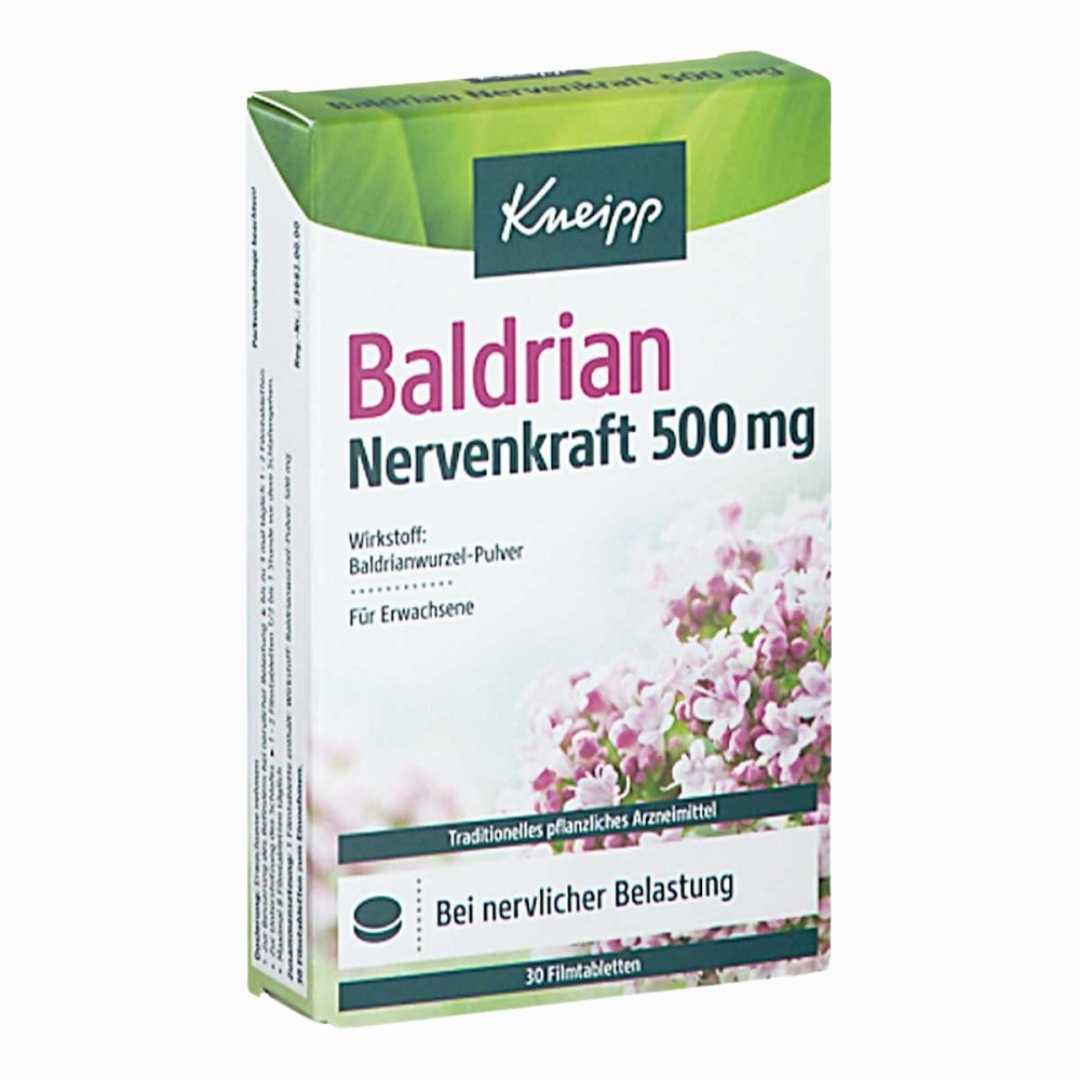 Tavolette rivestite da 500 mg di Kneipp Valerian 30 mg