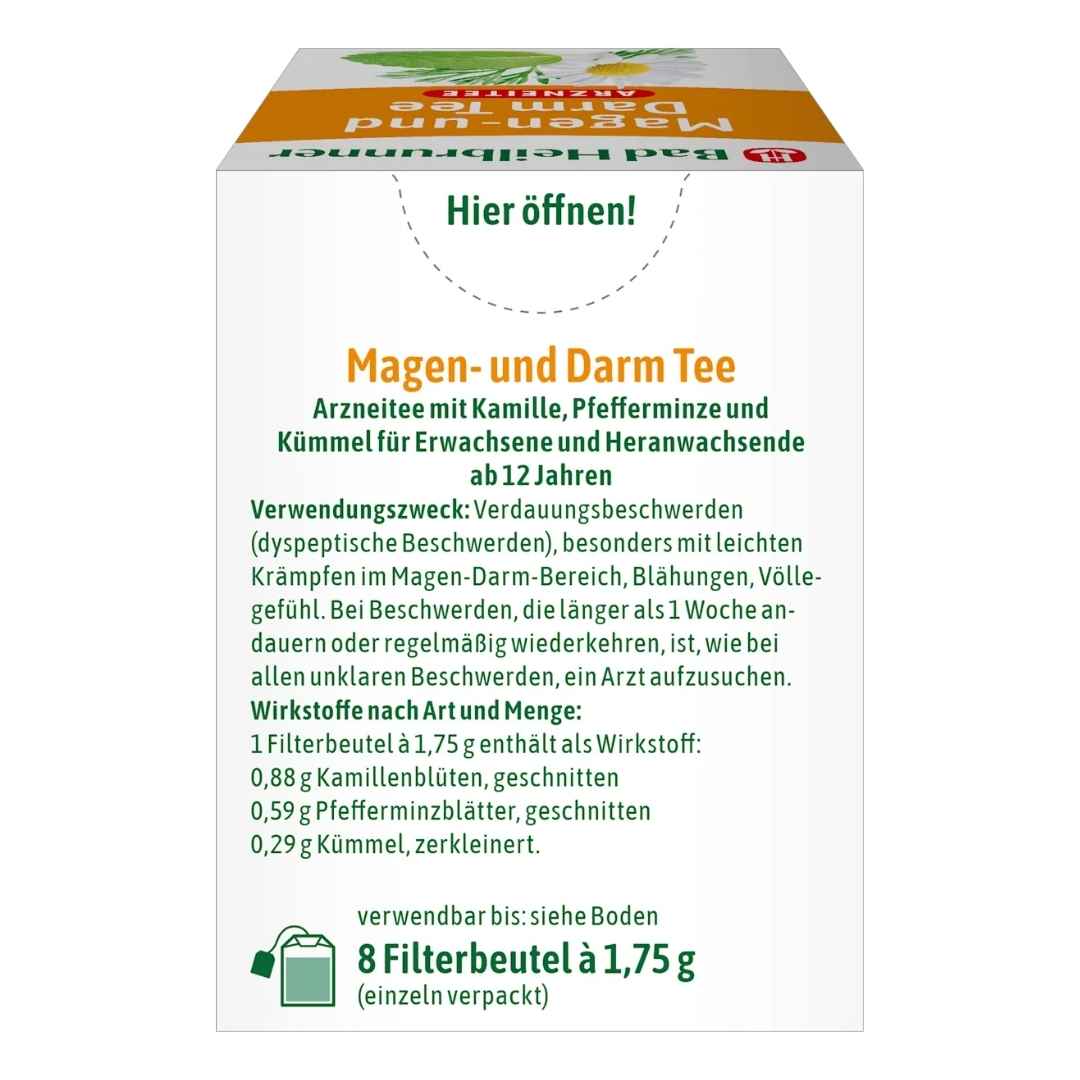 Bad Heilbrunner® Stomach and Intestinal Tea  8 Filter Bags