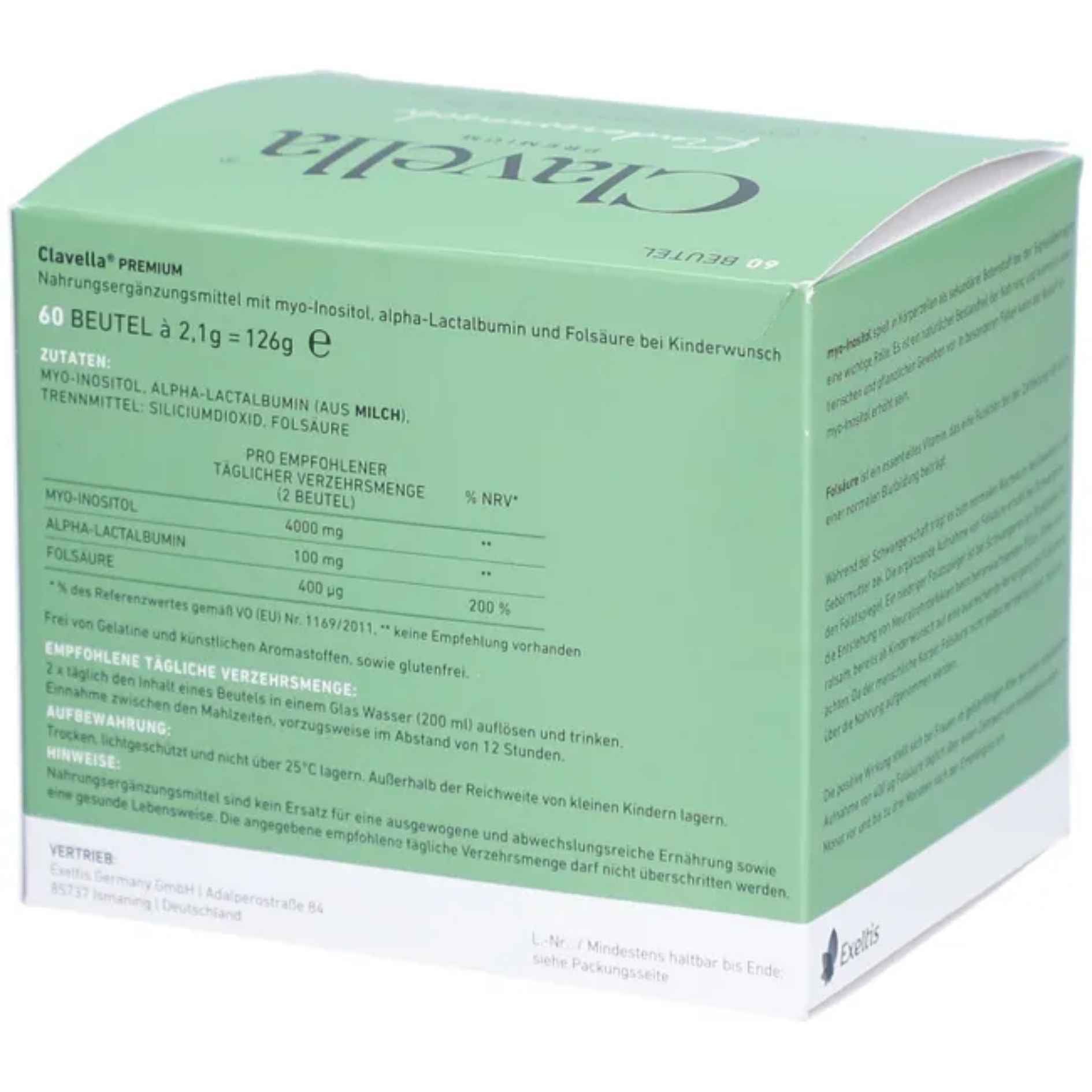 Clavella Premium maisto papildas moterims 60x2,1g