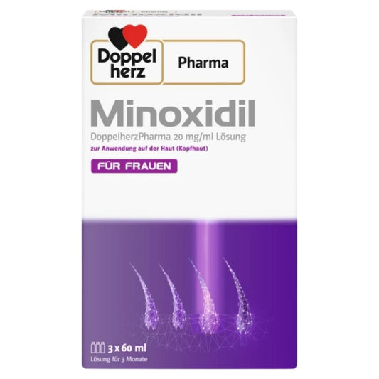 Doppelherz Pharma Minoxidil 20 mg/ml for women 3 x 60 ml