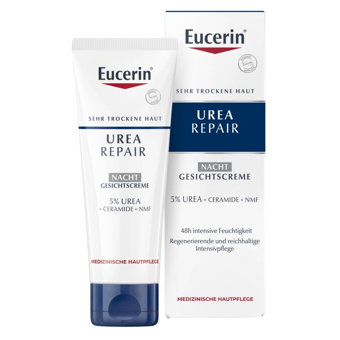 <tc>Eucerin</tc> كريم يوريا ريبير الليلي للوجه 5% يوريا 50 مل