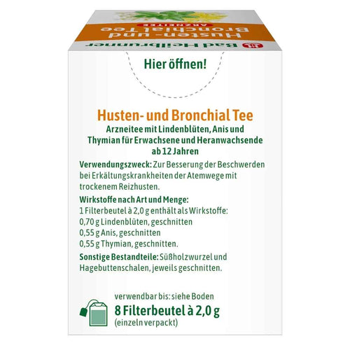 Dårlig heilbrunner hoste & bronchial te 8 teposer