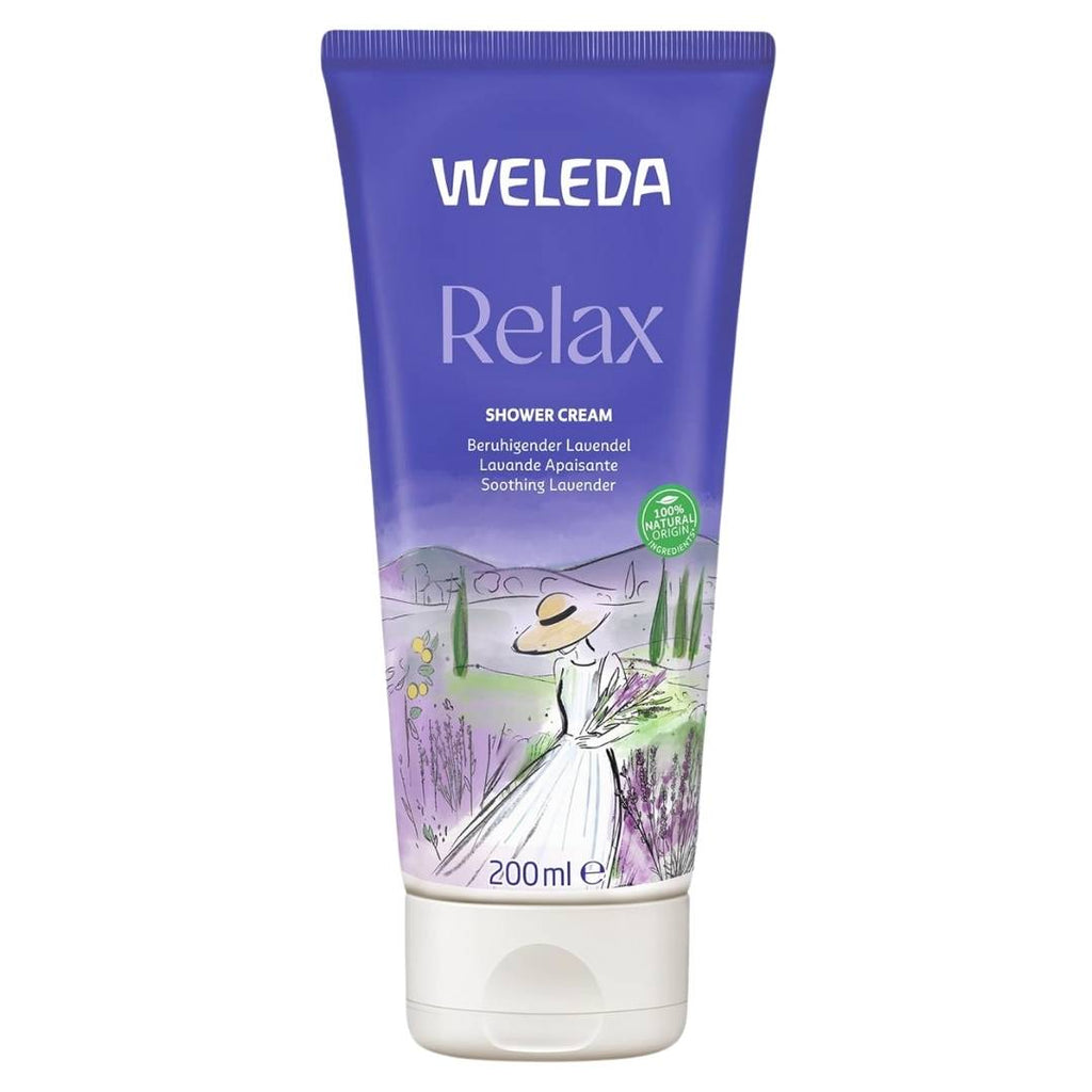 Shop at VicNic.com the Weleda Aroma Shower Relax offers a gentle caring shower experience for both the body and the soul. It calms your senses and gently cleanses the skin after a busy day. 