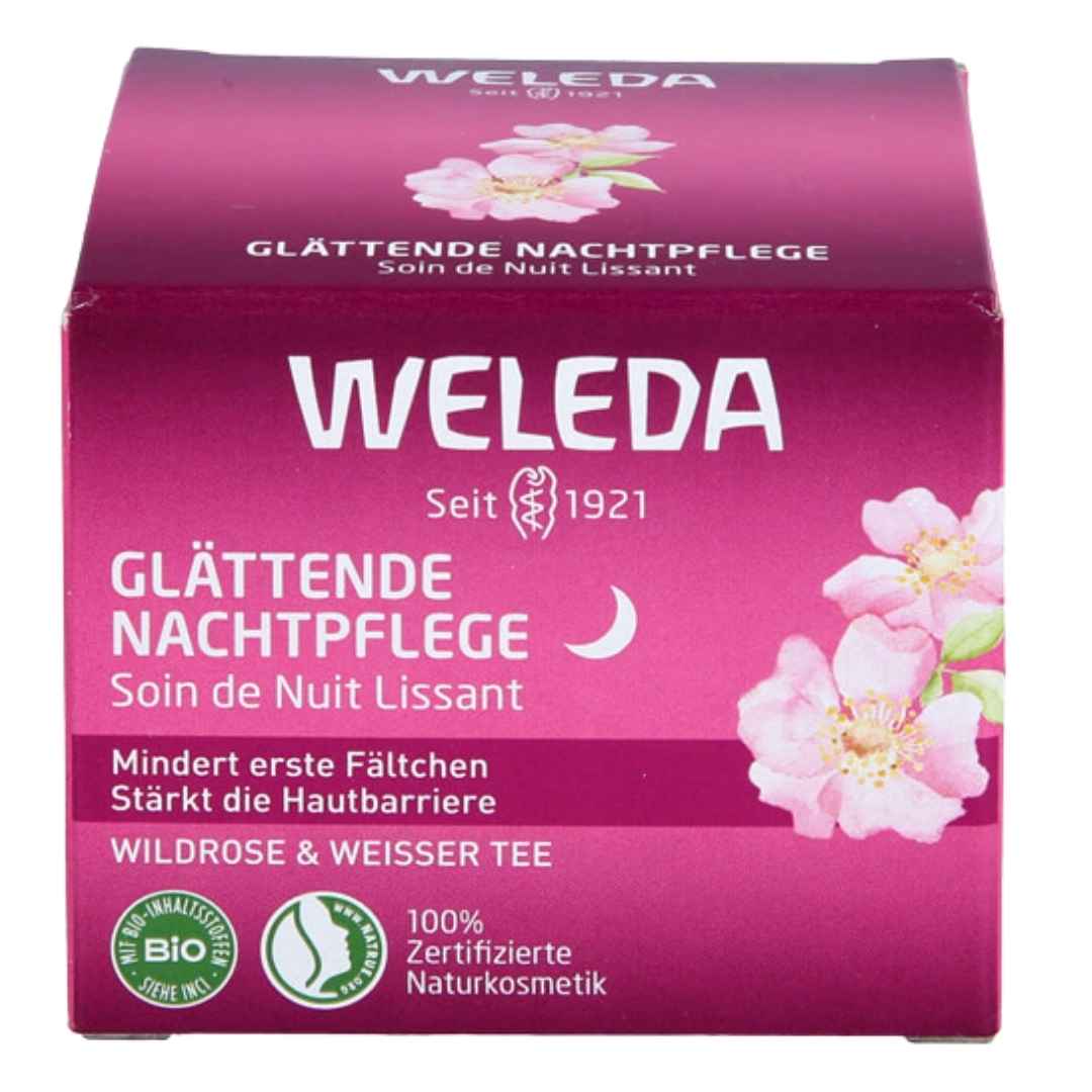 Weleda udjævning natcreme vildrose & hvid te 40 ml