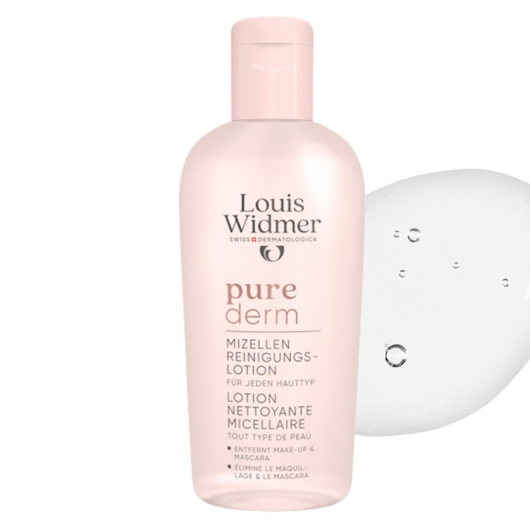 Louis Widmer Purederm Micellar Cleansing Lotion non-scented , 3-in-1 cleansing and anti-pollution