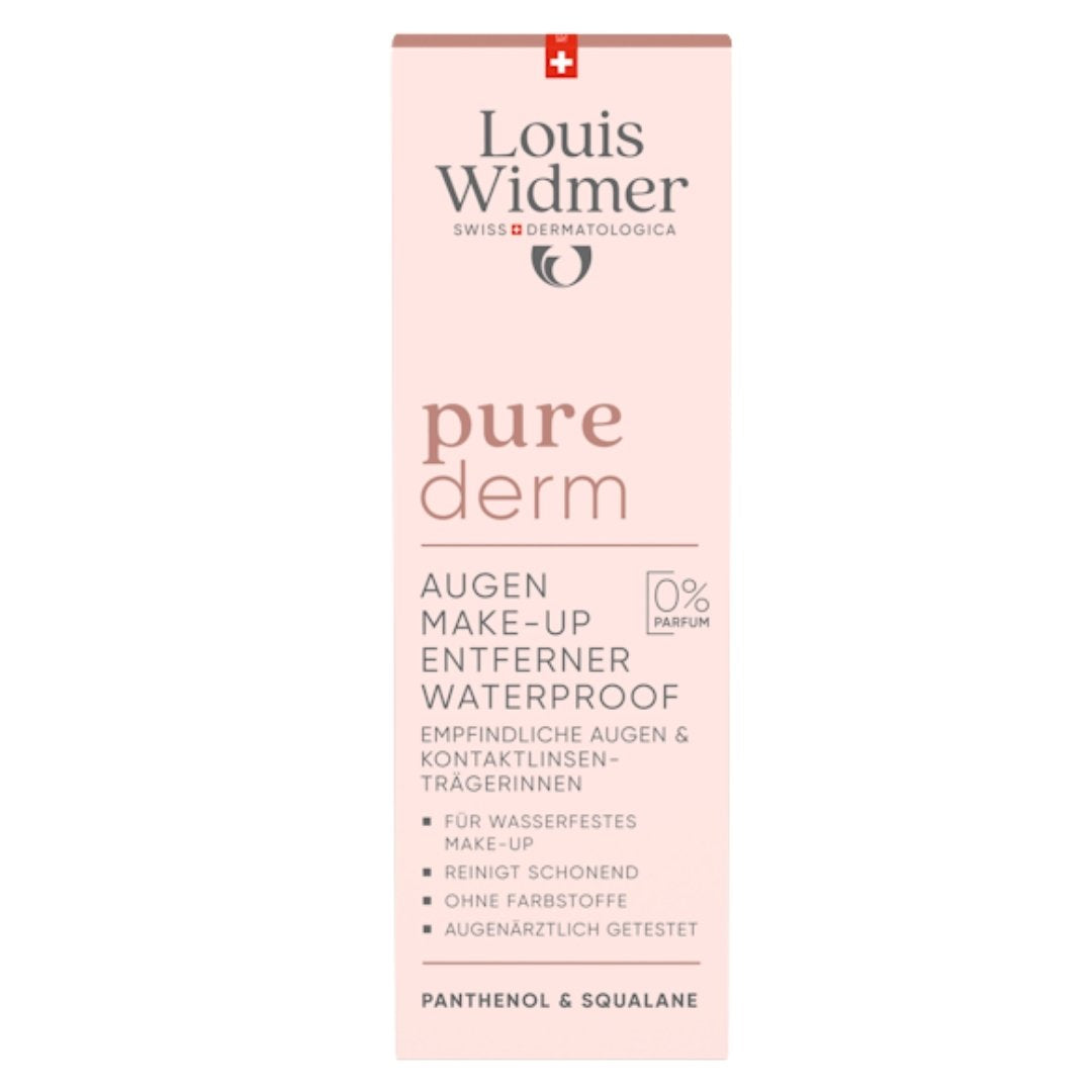 Louis Widmer Purederm Eye Makeup Remover Waterproof non-scented 100 ml